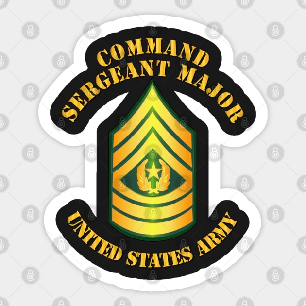 Enlisted - CSM - Command Sergeant Major Sticker by twix123844